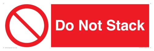Schild "Do Not Stack", 450 x 150 mm, L41 von Viking Signs