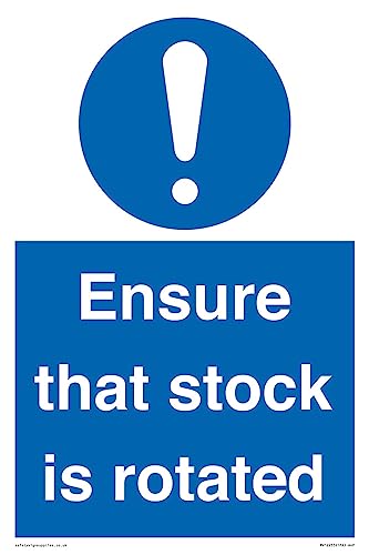 Schild "Ensure That Stock Is Rotated", 200 x 300 mm, A4P von Viking Signs