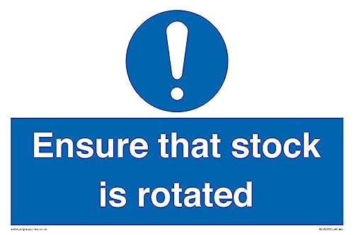 Schild "Ensure That Stock Is Rotated", 300 x 200 mm, A4L von Viking Signs