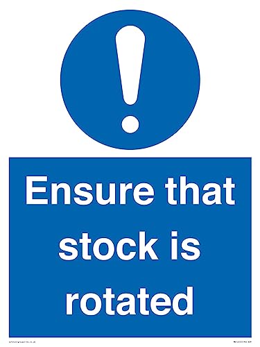 Schild "Ensure That Stock Is Rotated", 300 x 400 mm, A3P von Viking Signs