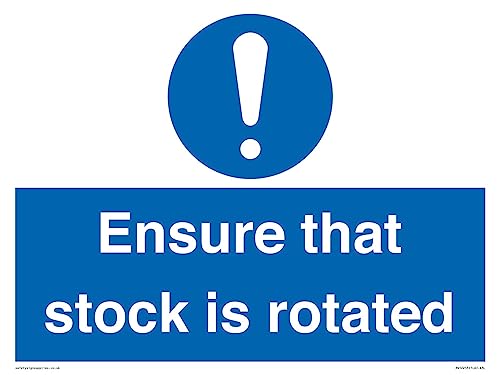 Schild "Ensure That Stock Is Rotated", 400 x 300 mm, A3L von Viking Signs