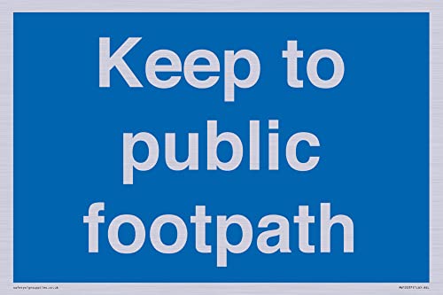 Schild "Keep to public footpath", 300 x 200 mm, A4L von Viking Signs