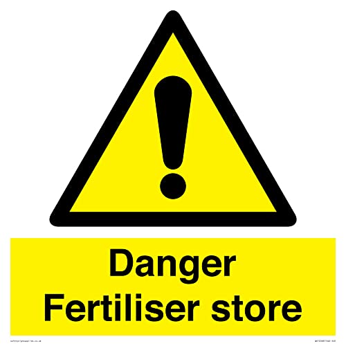 Schild mit Aufschrift "Danger Feriliser Store", 400 x 400 mm, S40 von Viking Signs