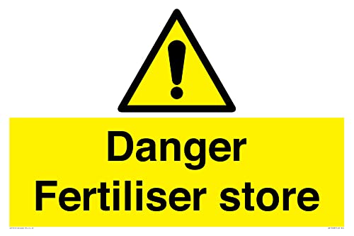 Schild mit Aufschrift "Danger Fertiliser Store", 600 x 400 mm, A2L von Viking Signs