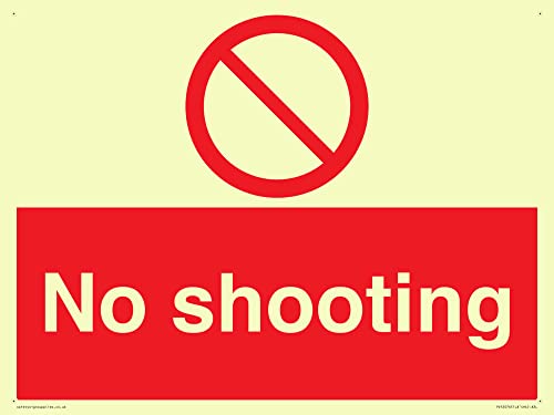 Schild mit Aufschrift "No Shooting", 400 x 300 mm, A3L von Viking Signs