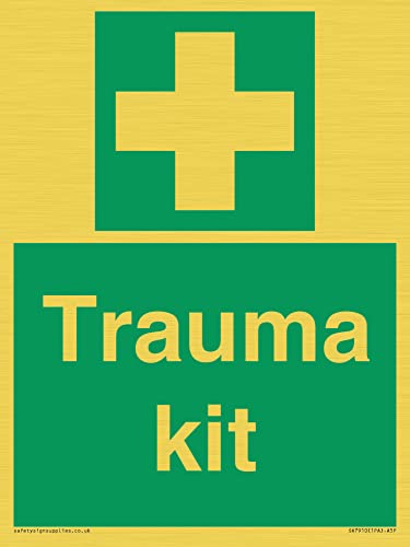Trauma Kit Schild - 150 x 200 mm - A5P von Viking Signs
