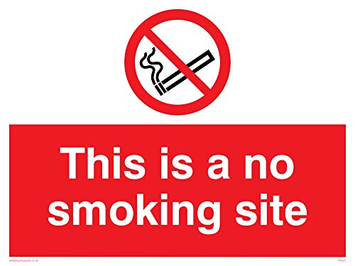 Viking Schilder pc537-a1l-ac "ist das Rauchen nicht gestattet Website Schild aus Aluminium, Composite, 600 mm H x 800 mm W Viking Schilder pc537-a1l-ac "ist das Rauchen nicht gestattet Website Schild aus Aluminium, Composite, 600 mm H x 800 mm W von Viking Signs