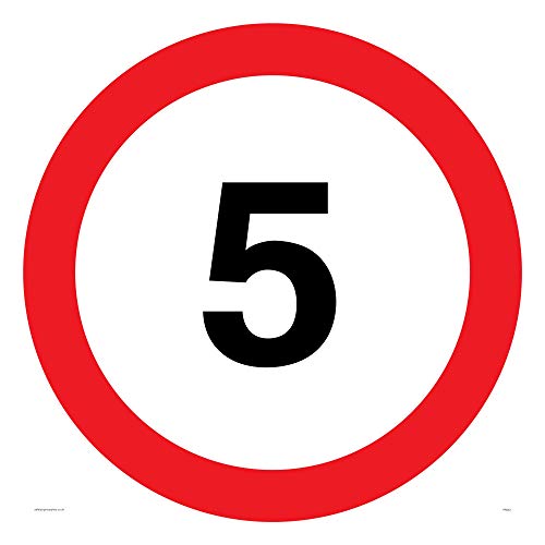 Viking Schilder pr542-s60-ac "12,7 cm MPH oder 5 km/h Road Speed Symbol Schild aus Aluminium, Composite, 600 mm H x 600 mm W Viking Schilder pr542-s60-ac "12,7 cm MPH oder 5 km/h Road Speed Symbol Schild aus Aluminium, Composite, 600 mm H x 600 mm W von Viking Signs