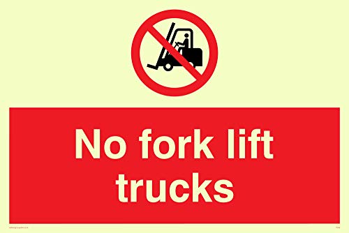 Viking Schilder pv58-a4l-p "Keine Gabel Lift Trucks" Sign, halbstarr nachleuchtend Kunststoff, 200 mm H x 300 mm W Viking Schilder pv58-a4l-p "Keine Gabel Lift Trucks" Sign, halbstarr nachleuchtend Kunststoff, 200 mm H x 300 mm W von Viking Signs