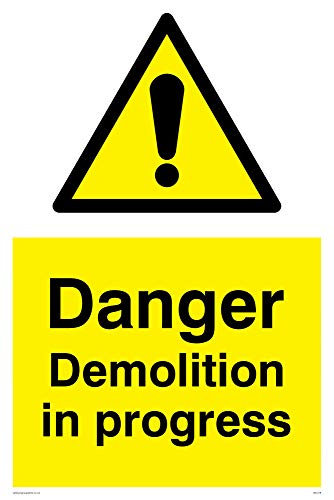 Viking Schilder wc478-a2p-ac "Danger Demolition In Progress" Schild aus Aluminium, Composite, 600 mm H x 400 mm W Viking Schilder wc478-a2p-ac "Danger Demolition In Progress" Schild aus Aluminium, Composite, 600 mm H x 400 mm W von Viking Signs