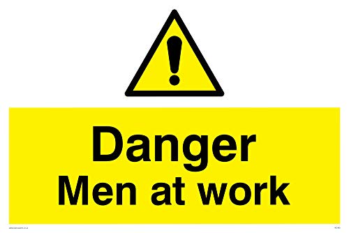 Viking Schilder wc483-a2l-ac "Danger Men At Work" Schild aus Aluminium, Composite, 400 mm H x 600 mm W von Viking Signs