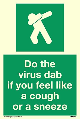 Viking Signs Do the virus dab if you feel like a hough or a sniese, Vinyl photoluminescent sticker von Viking Signs