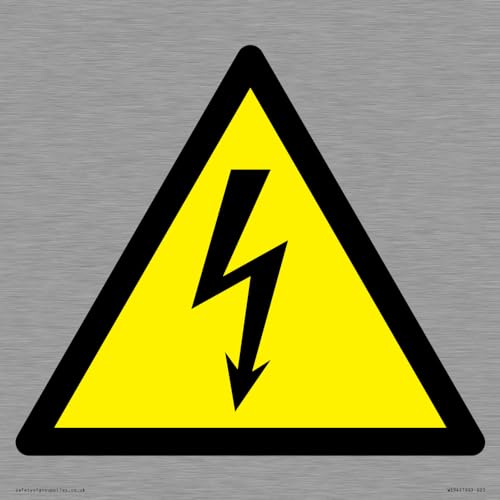 W012 Warnschild "Warning: Electrity", 200 x 200 mm, S20 W012 Warnschild "Warning: Electrity", 200 x 200 mm, S20 von Viking Signs