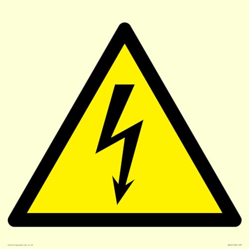 W012 Warnschild "Warning: Electrity", 300 x 300 mm, S30 W012 Warnschild "Warning: Electrity", 300 x 300 mm, S30 von Viking Signs