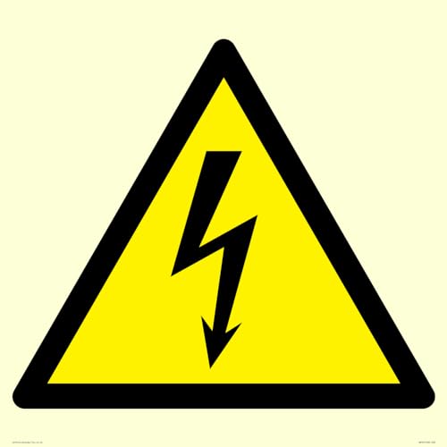 W012 Warnschild "Warning: Electrity", 600 x 600 mm, S60 W012 Warnschild "Warning: Electrity", 600 x 600 mm, S60 von Viking Signs
