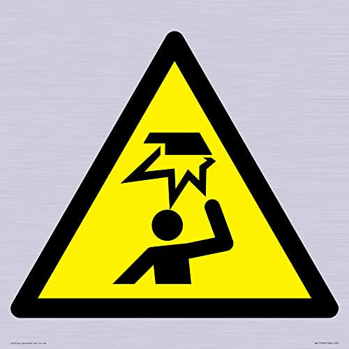 W020 Warnschild "Warning: Overhead obstacle" – 300 x 300 mm – S30 W020 Warnschild "Warning: Overhead obstacle" – 300 x 300 mm – S30 von Viking Signs