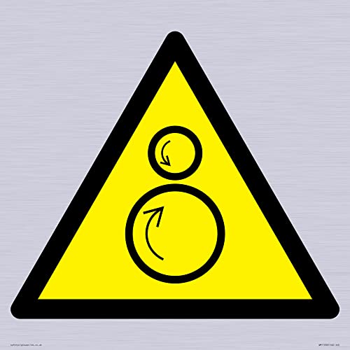 W025 Warnung: Gegendrehende Rollen, 400 x 400 mm, S40 von Viking Signs