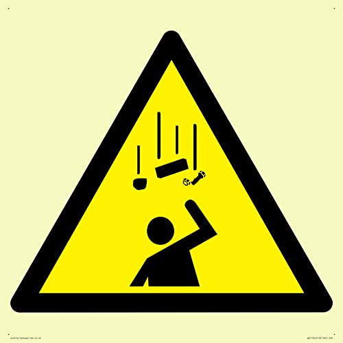 W035 Warnschild "Warning: Falling objects ", 400 x 400 mm, S40 W035 Warnschild "Warning: Falling objects ", 400 x 400 mm, S40 von Viking Signs
