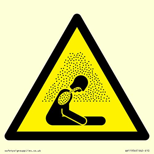 W041 Warnung: Asphyxiating Atmosphäre Schild – 100 x 100 mm – S10 von Viking Signs