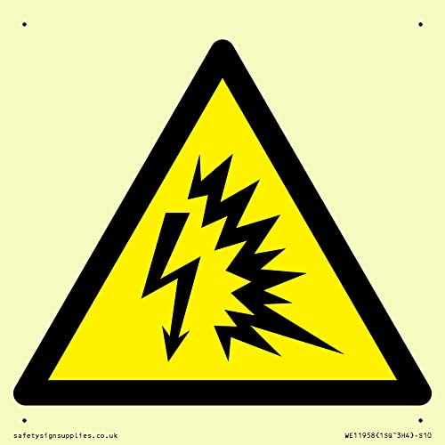 W042 Warnung: Arc Flash Schild – 100 x 100 mm – S10 von Viking Signs