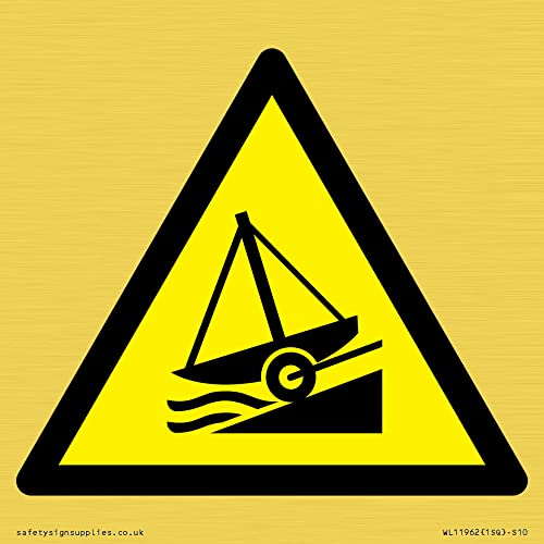 W044 Warnung: Slipway Schild – 100 x 100 mm – S10 W044 Warnung: Slipway Schild – 100 x 100 mm – S10 von Viking Signs