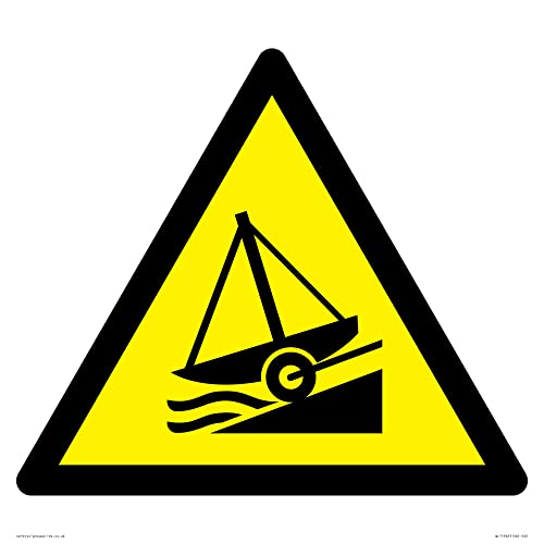 W044 Warnung: Slipway Schild – 400 x 400 mm – S40 von Viking Signs