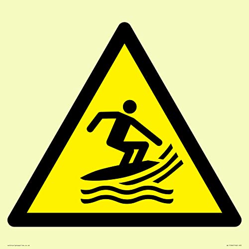 W046 Warnung: Surf Craft Bereich Schild – 400 x 400 mm – S40 von Viking Signs