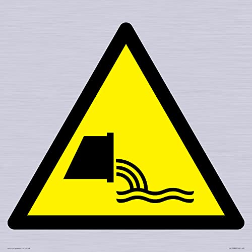 W055 Warnschild "Warning: Sewage effluent outfall", 400 x 400 mm, S40 W055 Warnschild "Warning: Sewage effluent outfall", 400 x 400 mm, S40 von Viking Signs