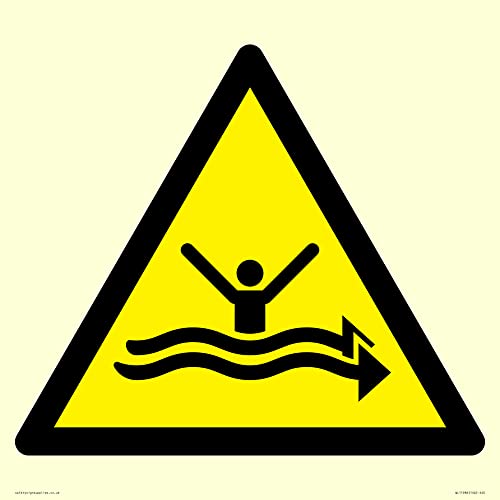 W057 Warnung: Strong Curents Schild – 400 x 400 mm – S40 von Viking Signs