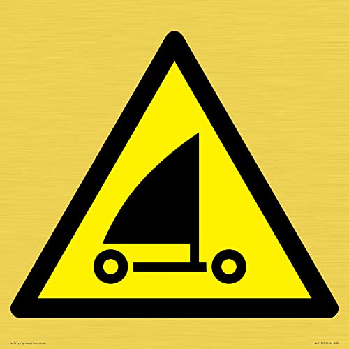 W059 Warnung: Sand Yachting Schild – 300 x 300 mm – S30 von Viking Signs