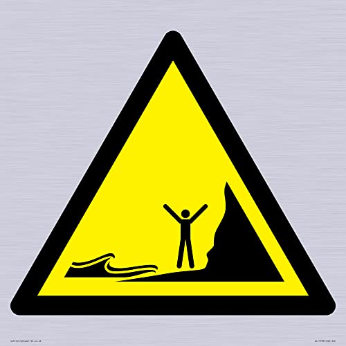 W060 Warnschild "Warning: Incoming tides", 400 x 400 mm, S40 W060 Warnschild "Warning: Incoming tides", 400 x 400 mm, S40 von Viking Signs