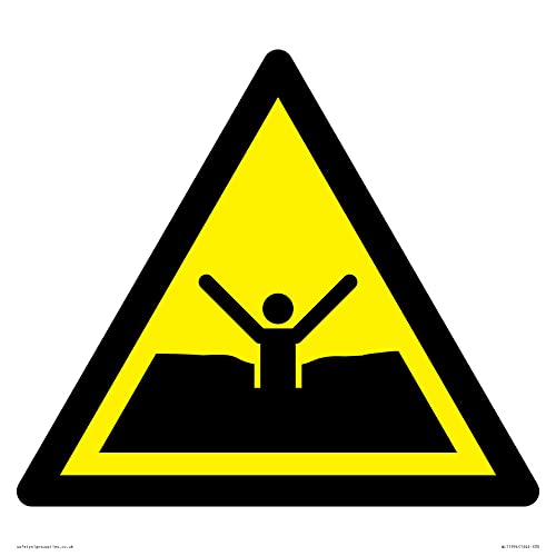 W061 Warnung: Treibsand oder Schlamm/tiefer Schlamm oder Schlamm – 300 x 300 mm – S30 von Viking Signs