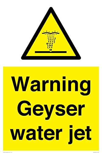 Warnschild Geyser Wasserstrahl, 400 x 600 mm, A2P Warnschild Geyser Wasserstrahl, 400 x 600 mm, A2P von Viking Signs