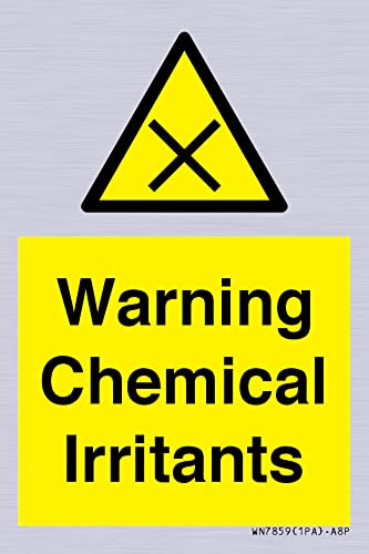 Warnschild "Warning Chemical Irritants" – 50 x 75 mm – A8P Warnschild "Warning Chemical Irritants" – 50 x 75 mm – A8P von Viking Signs