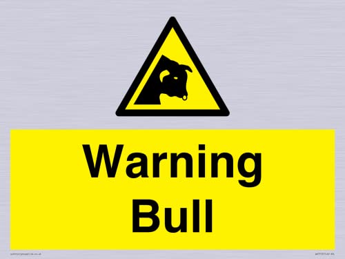Warnschild für Bullen, 400 x 300 mm, A3L Warnschild für Bullen, 400 x 300 mm, A3L von Viking Signs