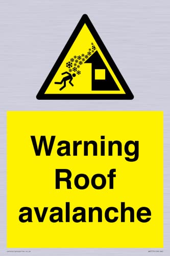 Warnschild für Dachlawine, 200 x 300 mm, A4P Warnschild für Dachlawine, 200 x 300 mm, A4P von Viking Signs