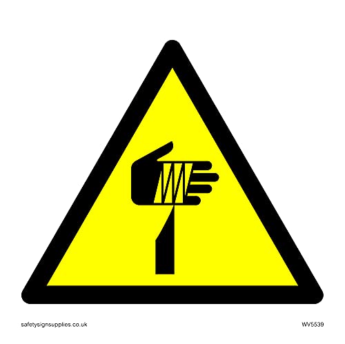 Warnschild mit Aufschrift "Warning Sharp only", 200 x 200 mm, S20 Warnschild mit Aufschrift "Warning Sharp only", 200 x 200 mm, S20 von Viking Signs