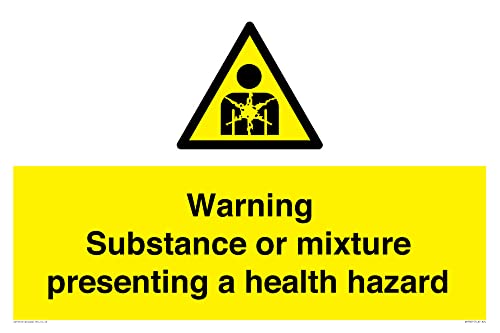 Warnschild mit Aufschrift"Warning Substance or Mix", 600 x 400 mm, A2L Warnschild mit Aufschrift"Warning Substance or Mix", 600 x 400 mm, A2L von Viking Signs