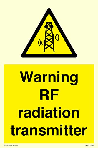 Warnschild mit RF Strahlungssender, 200 x 300 mm, A4P von Viking Signs