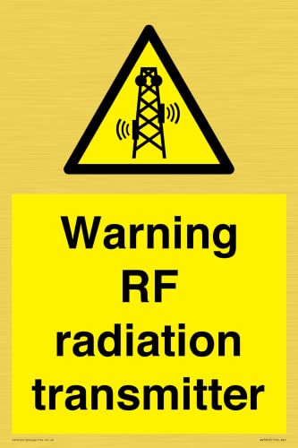 Warnschild mit RF Strahlungssender, 200 x 300 mm, A4P von Viking Signs