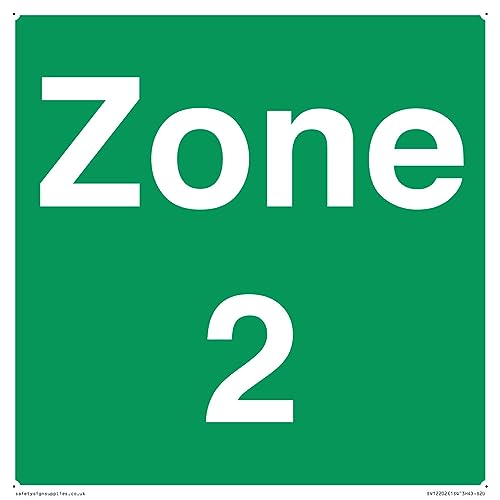 Zone 2 Schild – 200 x 200 mm – S20 Zone 2 Schild – 200 x 200 mm – S20 von Viking Signs