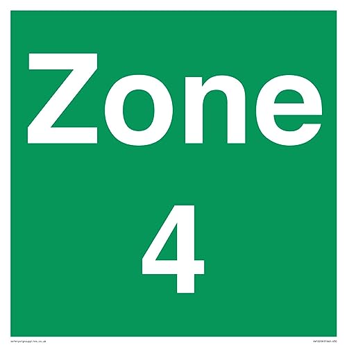 Zone 4 Schild – 300 x 300 mm – S30 von Viking Signs