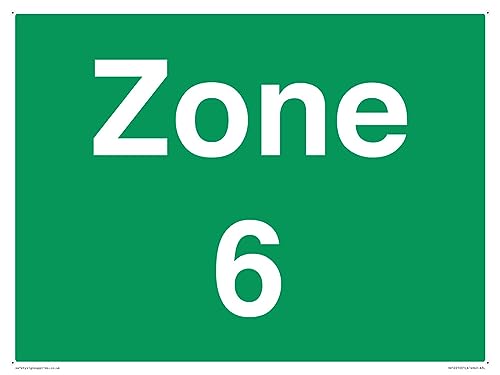 Zone 6 Schild – 400 x 300 mm – A3L von Viking Signs