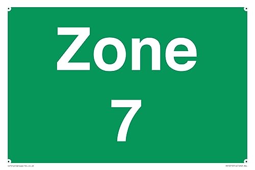 Zone 7 Schild – 300 x 200 mm – A4L von Viking Signs