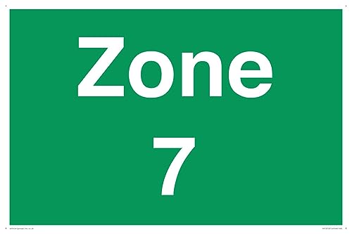 Zone 7 Schild – 600 x 400 mm – A2L von Viking Signs