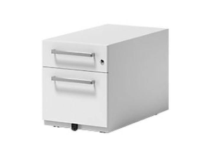 Rollcontainer Note mit Designgriff und einer Universalschublade à Höhe 150 mm und eine Schublade für Hängeregistratur 495 x 420 x 775 mm Verkehrsweiß Rollcontainer Note mit Designgriff und einer Universalschublade à Höhe 150 mm und eine Schublade für Hängeregistratur 495 x 420 x 775 mm Verkehrsweiß von Viking