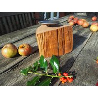 Kerzenhalter "Weidepfahl", Eiche, Rustikal von VikingsAufDemHolzweg