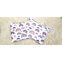 Stuhlauflage Stuhlkissen Schule Kinderstuhlkissen Kissen Regenbogen von ViktoriasTraum