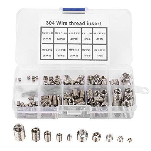 150 stücke M3 M4 M6 M8 M10 M12 304 Gewinde Reparatureinsatz Edelstahl Spiraldraht Schraubengewinde Einsätze Sortiment Kit mit Kunststoffgehäuse Box 150 stücke M3 M4 M6 M8 M10 M12 304 Gewinde Reparatureinsatz Edelstahl Spiraldraht Schraubengewinde Einsätze Sortiment Kit mit Kunststoffgehäuse Box von Vikye