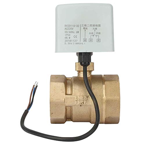220 V Wechselstrom Elektrokugelhahn, DN50 2 Zoll 2 Wege 3 Draht Messing Motorisiertes Kugelhahn 220 V Wechselstrom Elektrokugelhahn, DN50 2 Zoll 2 Wege 3 Draht Messing Motorisiertes Kugelhahn von Vikye